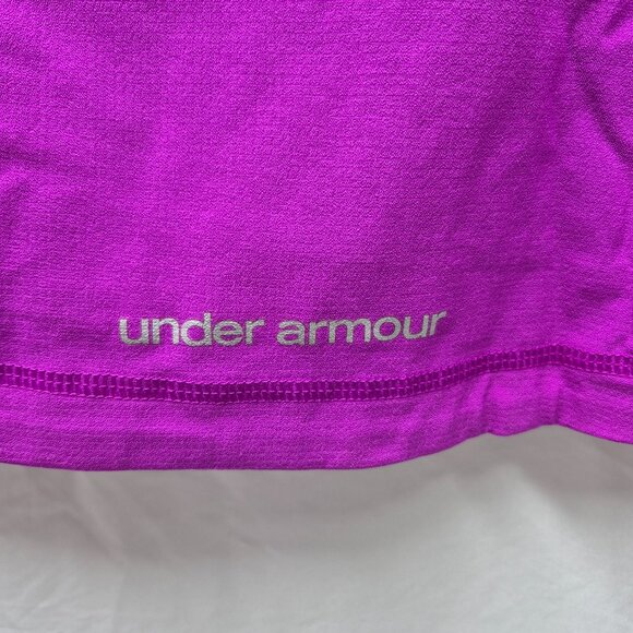 Under Armor All-Season Fitted Running/Workout Shirt Size Medium Purple - Picture 8 of 8